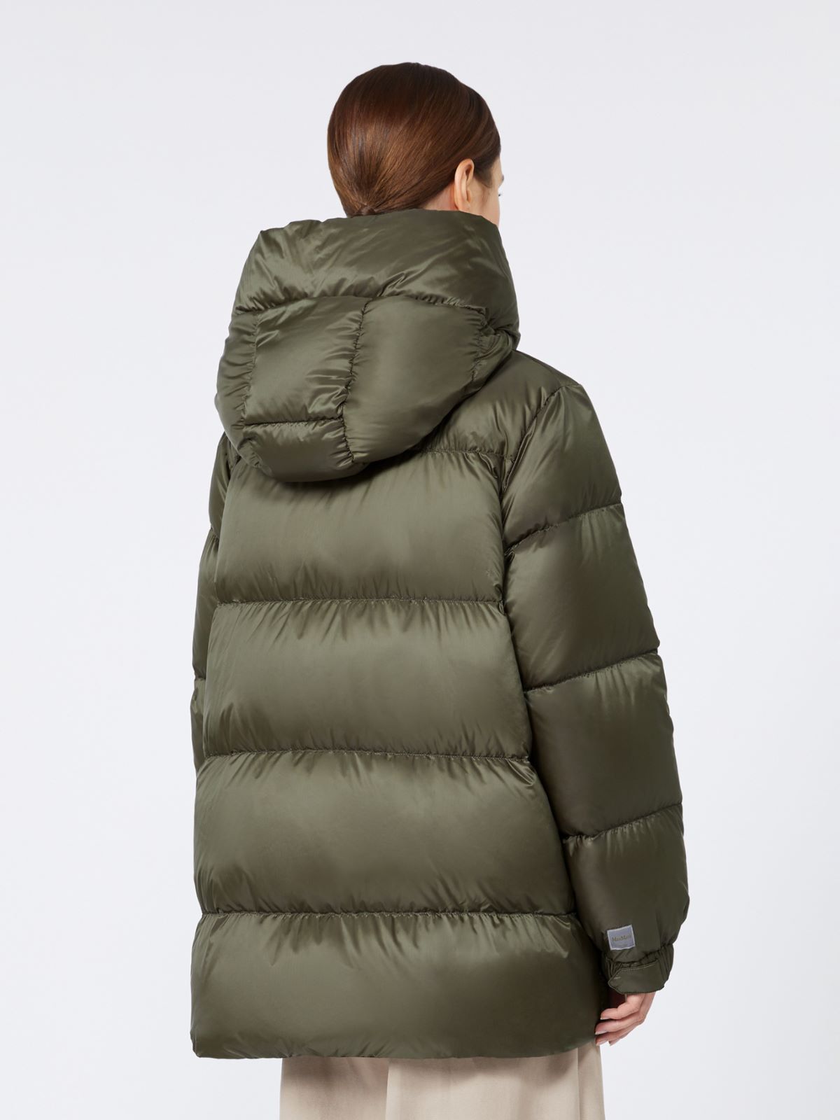 Down jacket in water-repellent canvas - KAKI - Max Mara - 3