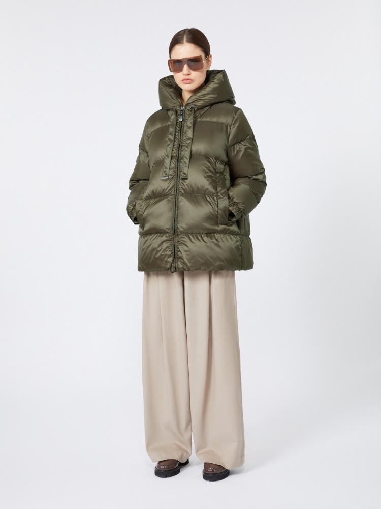 Down jacket in water-repellent canvas - KAKI - Max Mara - 2
