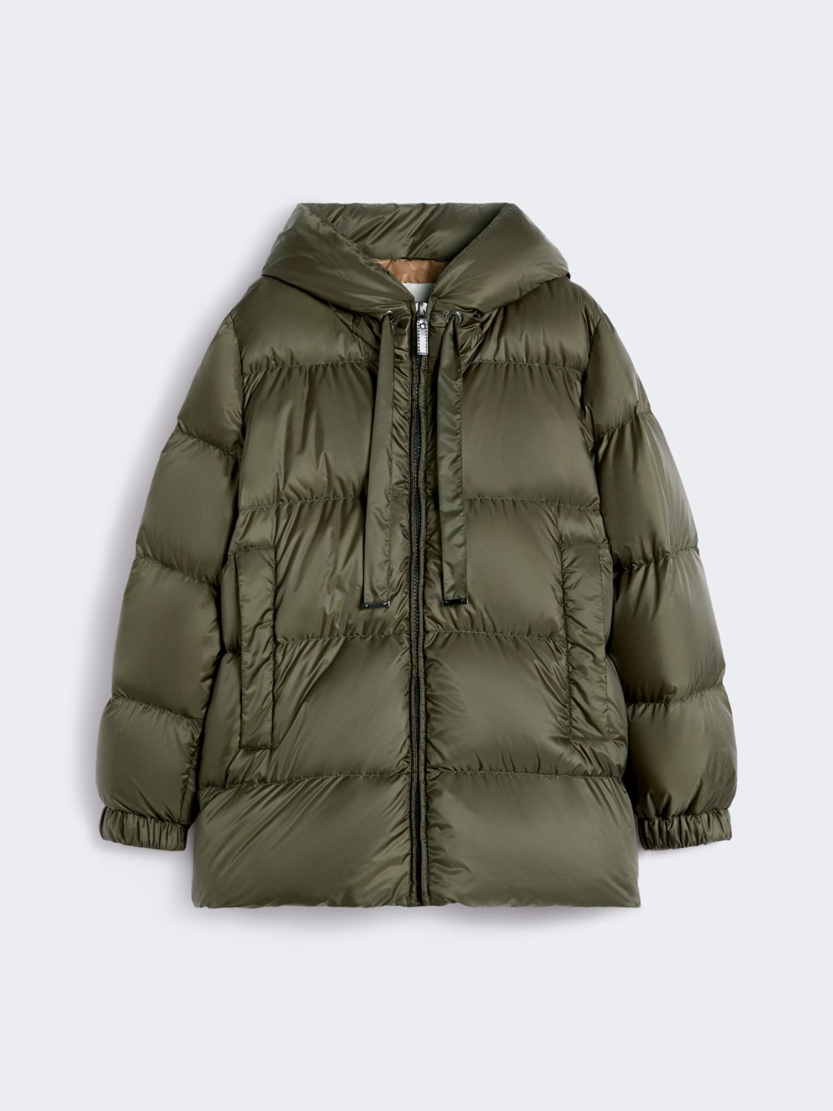 Down jacket in water-repellent canvas - KAKI - Max Mara - 9