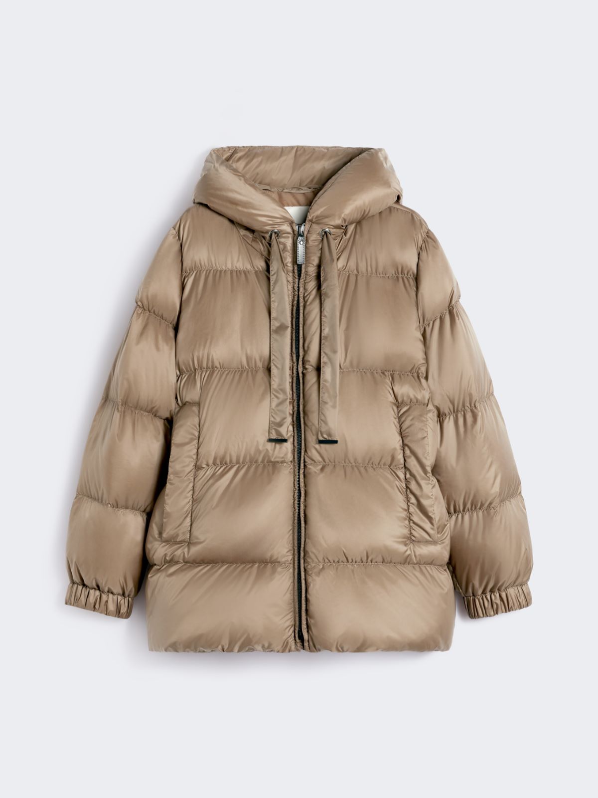 Down jacket in water-repellent canvas - BROWN - Max Mara - 8