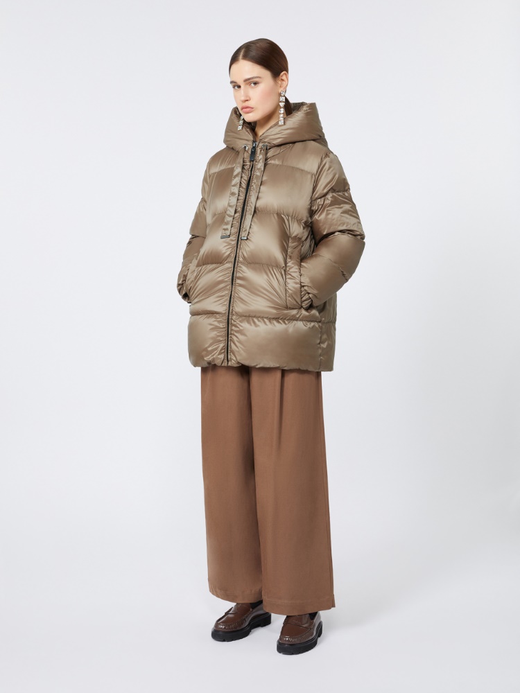 Down jacket in water-repellent canvas - BROWN - Max Mara - 2