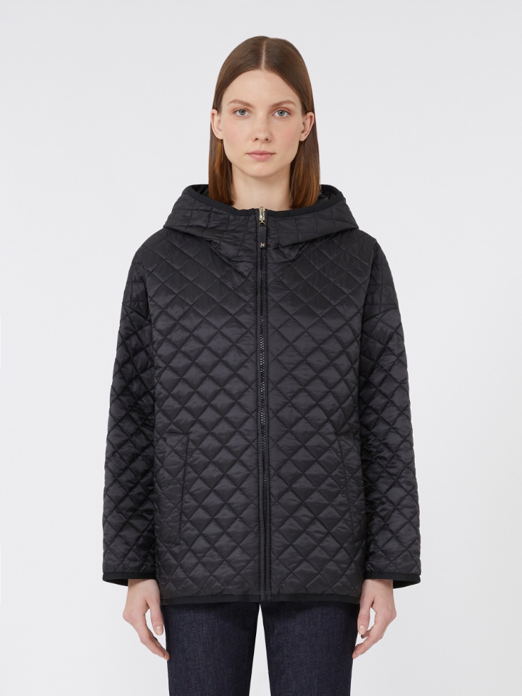 アウターその他 Mm The Cube Black Polyester Leo Reversible Jacket The Cube Leo quilted jacket in black - Max Mara | Mytheresa