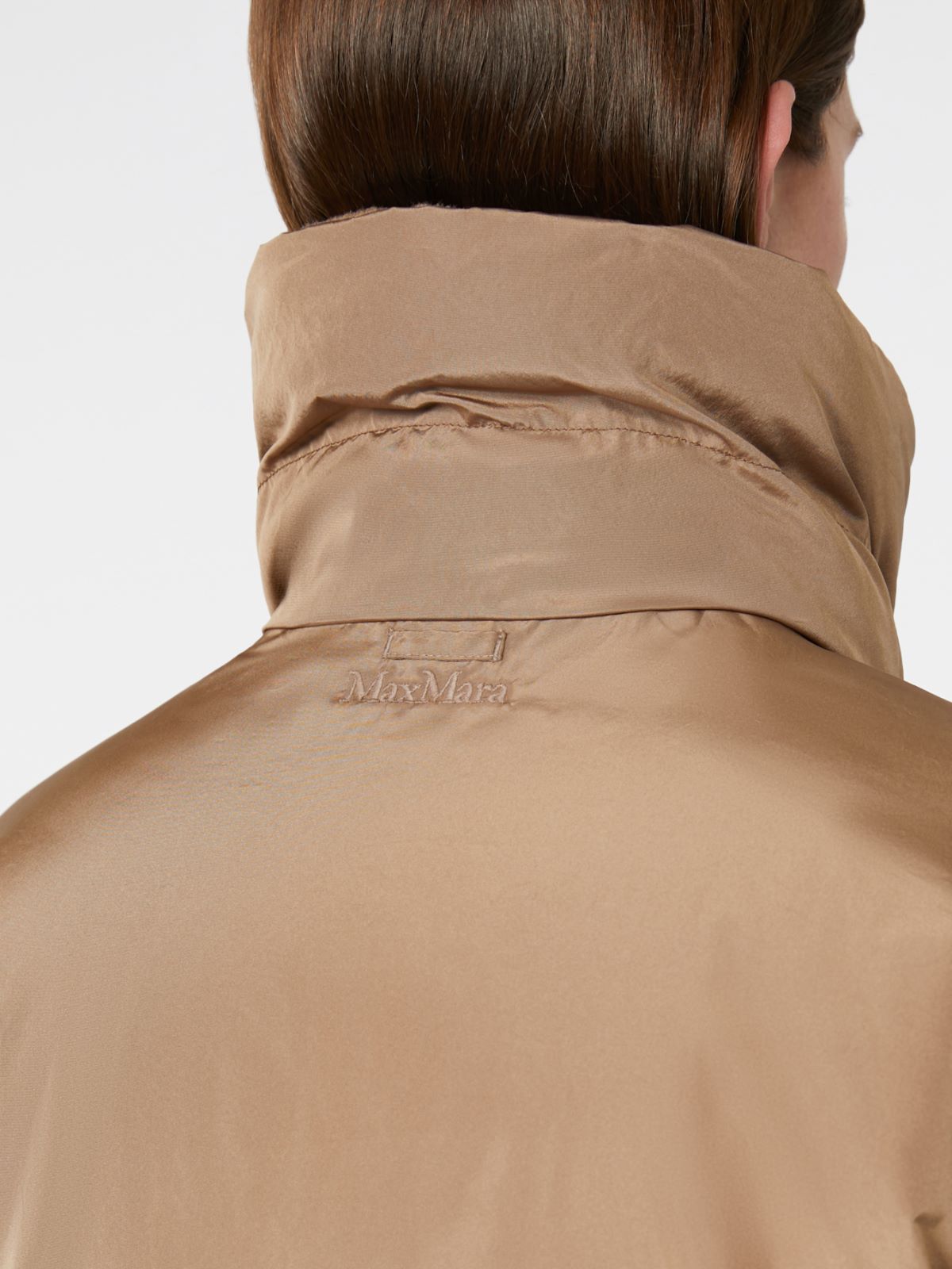 Reversible down jacket in camel and water-repellent taffeta - BEIGE - Max Mara - 5