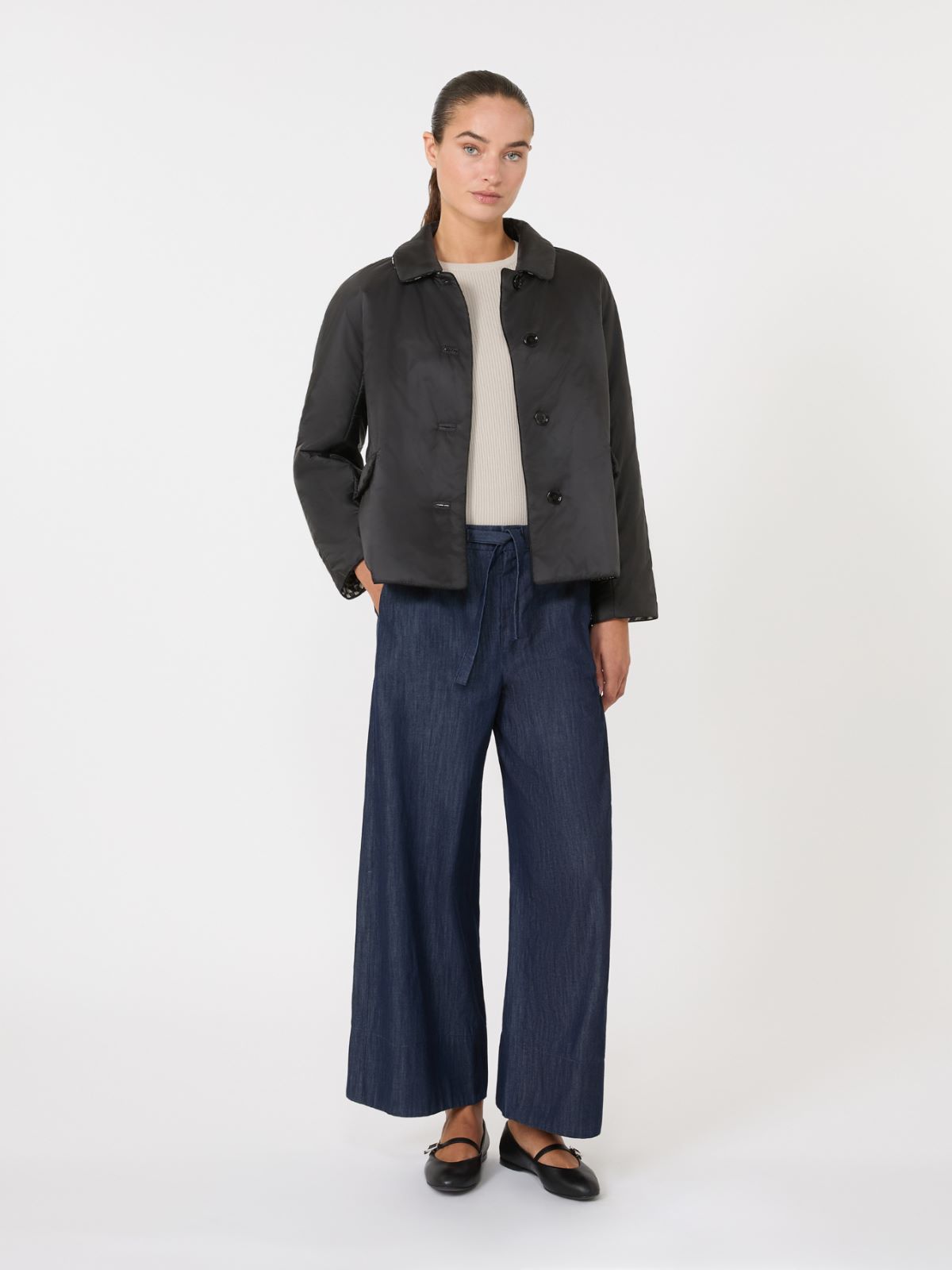 [더 큐브] 브릭 폴리 리버시블 패딩 - BLACK - Max Mara - 11