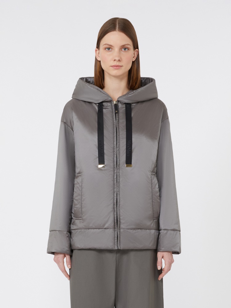 ジャケット Max Mara DARIA - Drip-proof canvas padded jacket with hood Padded jacket in water-repellent canvas, camel | 
