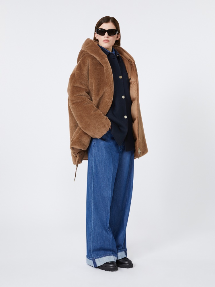 Giacca imbottita reversibile in alpaca e lana - CAMMELLO - Max Mara