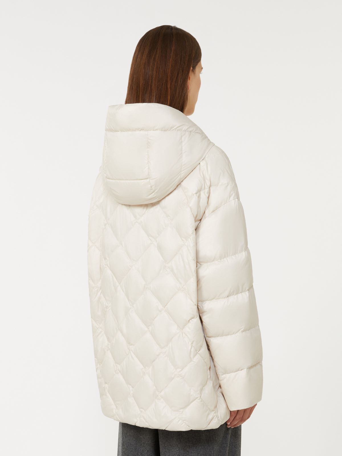 Padded jacket in water-repellent iridescent fabric - MILK - Max Mara - 3