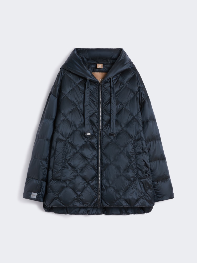 Padded jacket in water-repellent iridescent fabric - MIDNIGHTBLUE - Max Mara