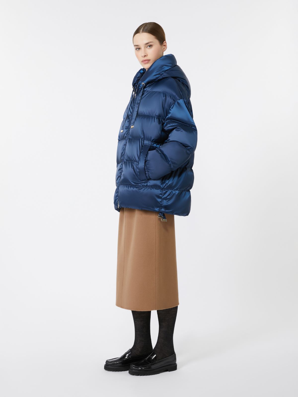 Down jacket in water-repellent taffeta - NAVY - Max Mara