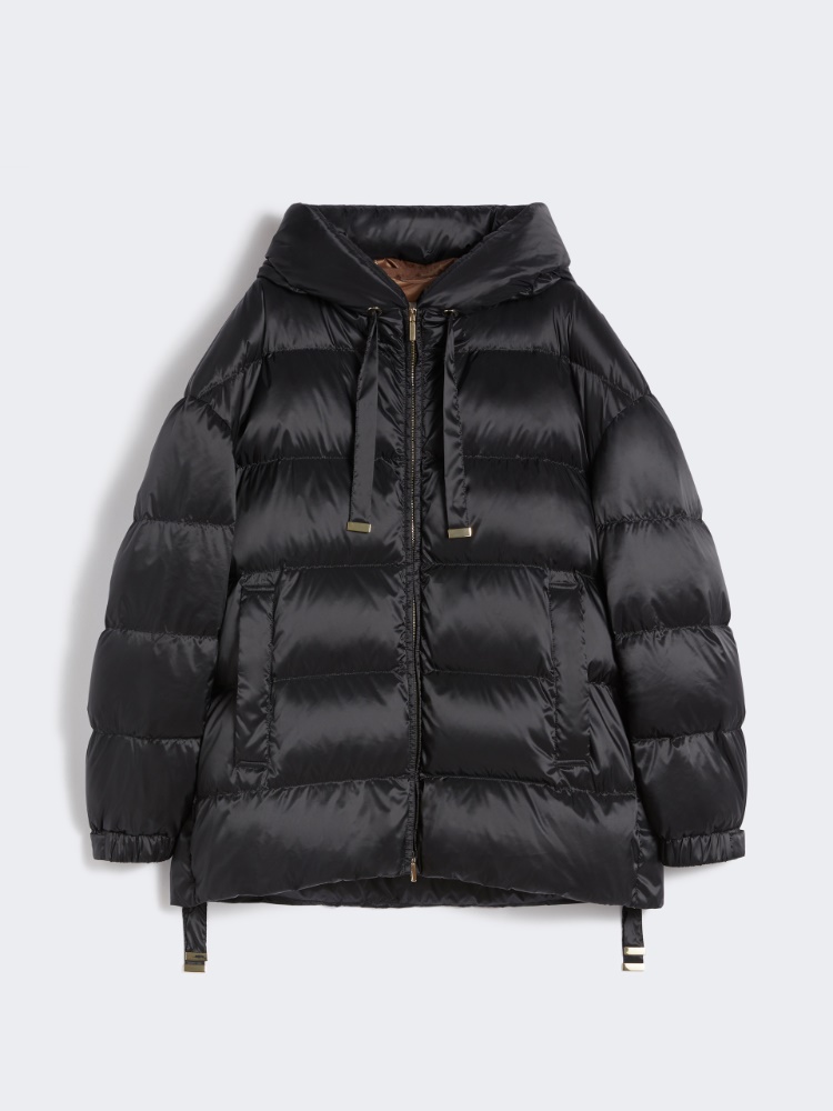 Down jacket in water-repellent taffeta - BLACK - Max Mara
