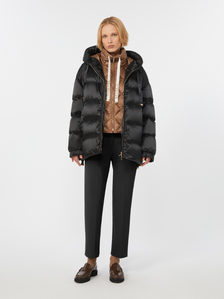 Down jacket in water-repellent taffeta - BLACK - Max Mara