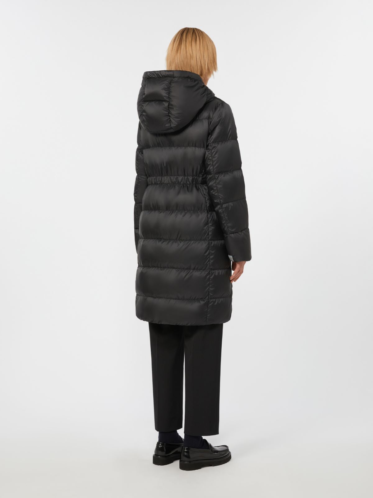Midi down jacket in water-repellent technical fabric - BLACK - Max Mara - 3
