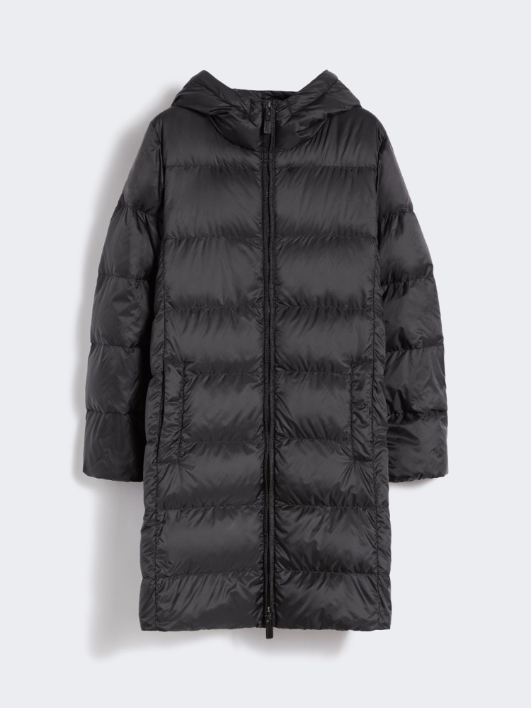 Midi down jacket in water-repellent technical fabric - BLACK - Max Mara