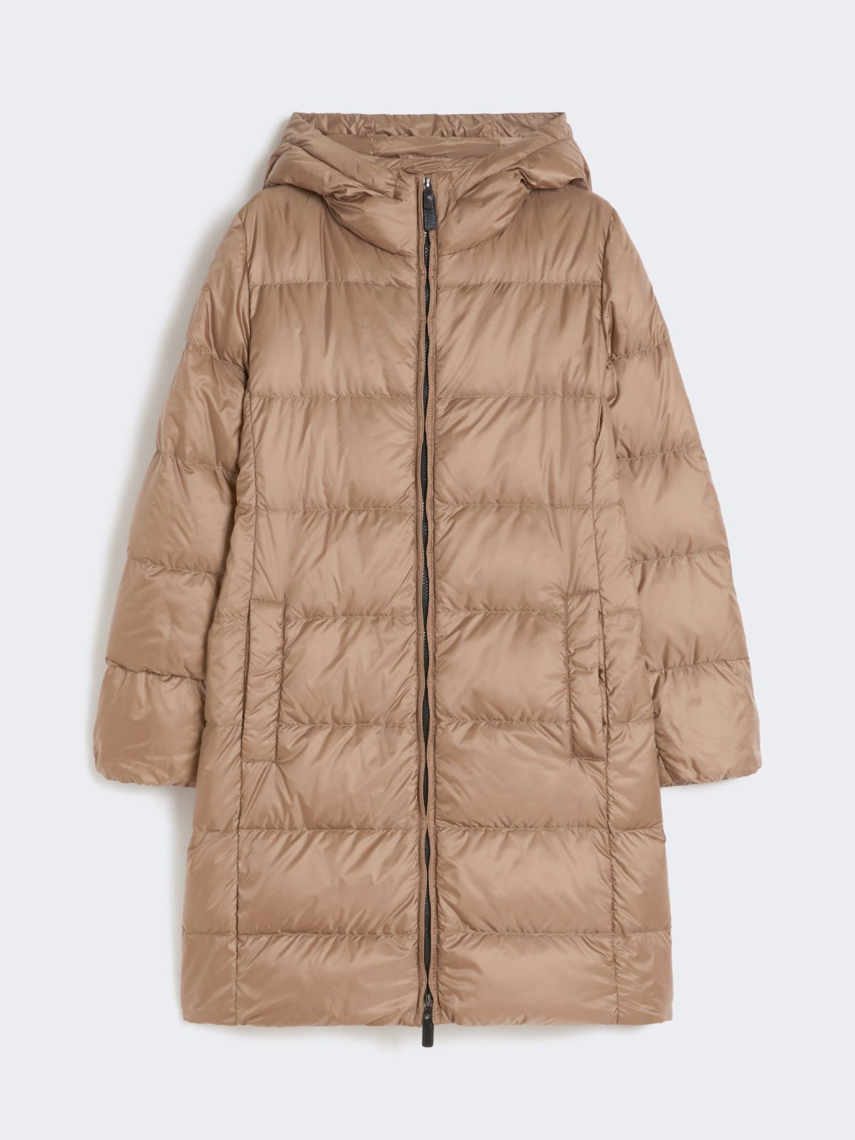 Doudoune mi-longue en toile technique imperméable - BRUN - Max Mara - 11