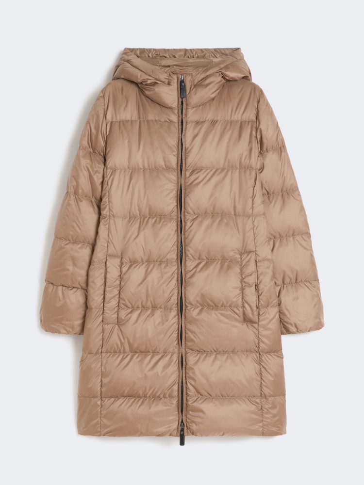 Midi down jacket in water-repellent technical fabric - BROWN - Max Mara