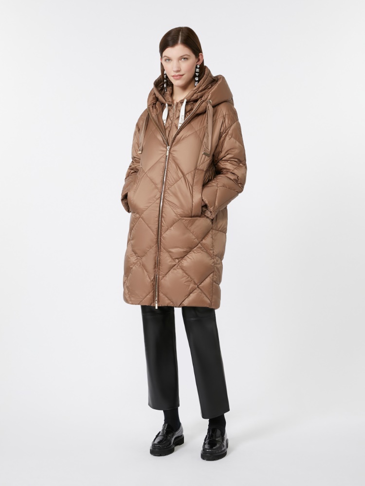Down jacket in iridescent water-repellent fabric - BROWN - Max Mara - 2