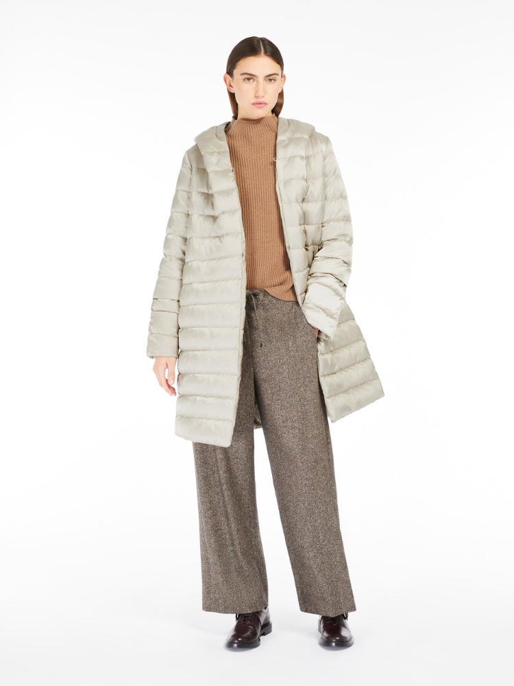 Wendbarer Robenmantel aus wasserabweisendem Satin - LICHT - Max Mara - 2