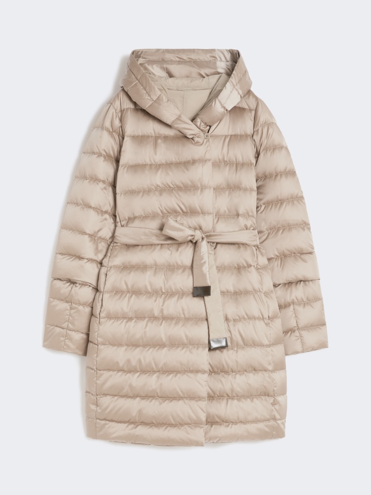 Reversible down jacket in water-repellent satin - BEIGE - Max Mara
