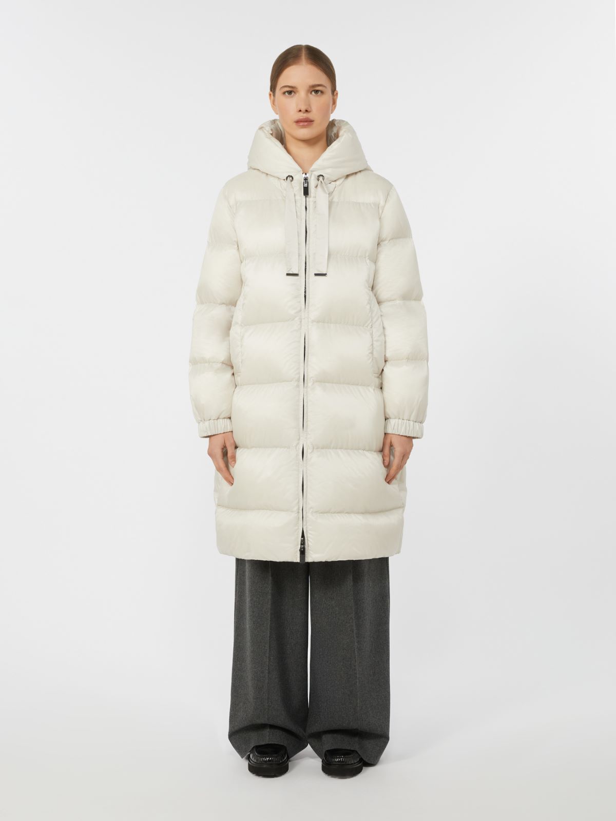 Quilted down jacket in water-repellent fabric - WHITE - Max Mara - 2