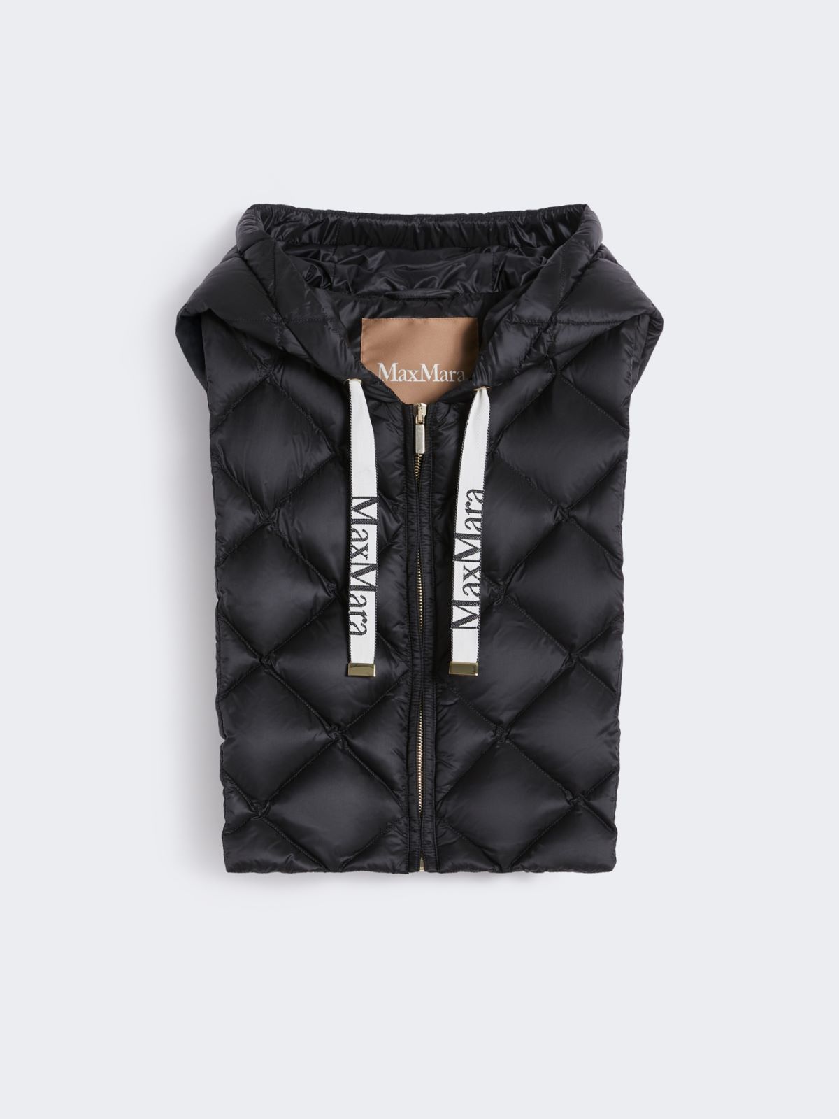 Water-repellent nylon fabric front insert - BLACK - Max Mara - 8