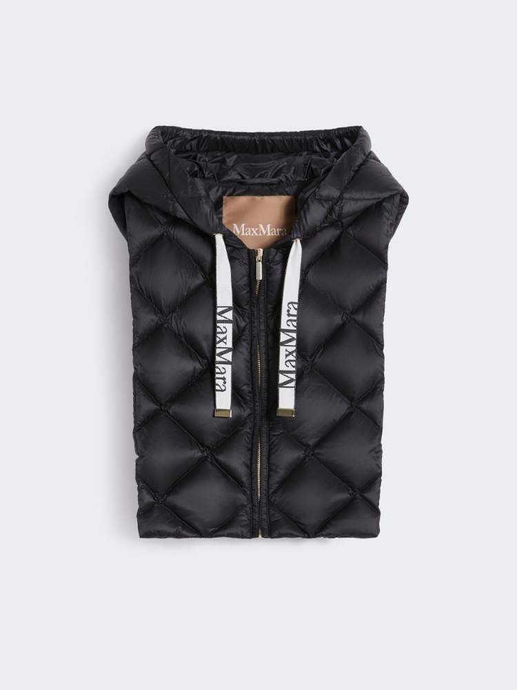 Water-repellent nylon fabric front insert - BLACK - Max Mara