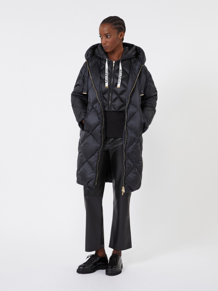Water-repellent nylon fabric front insert - BLACK - Max Mara