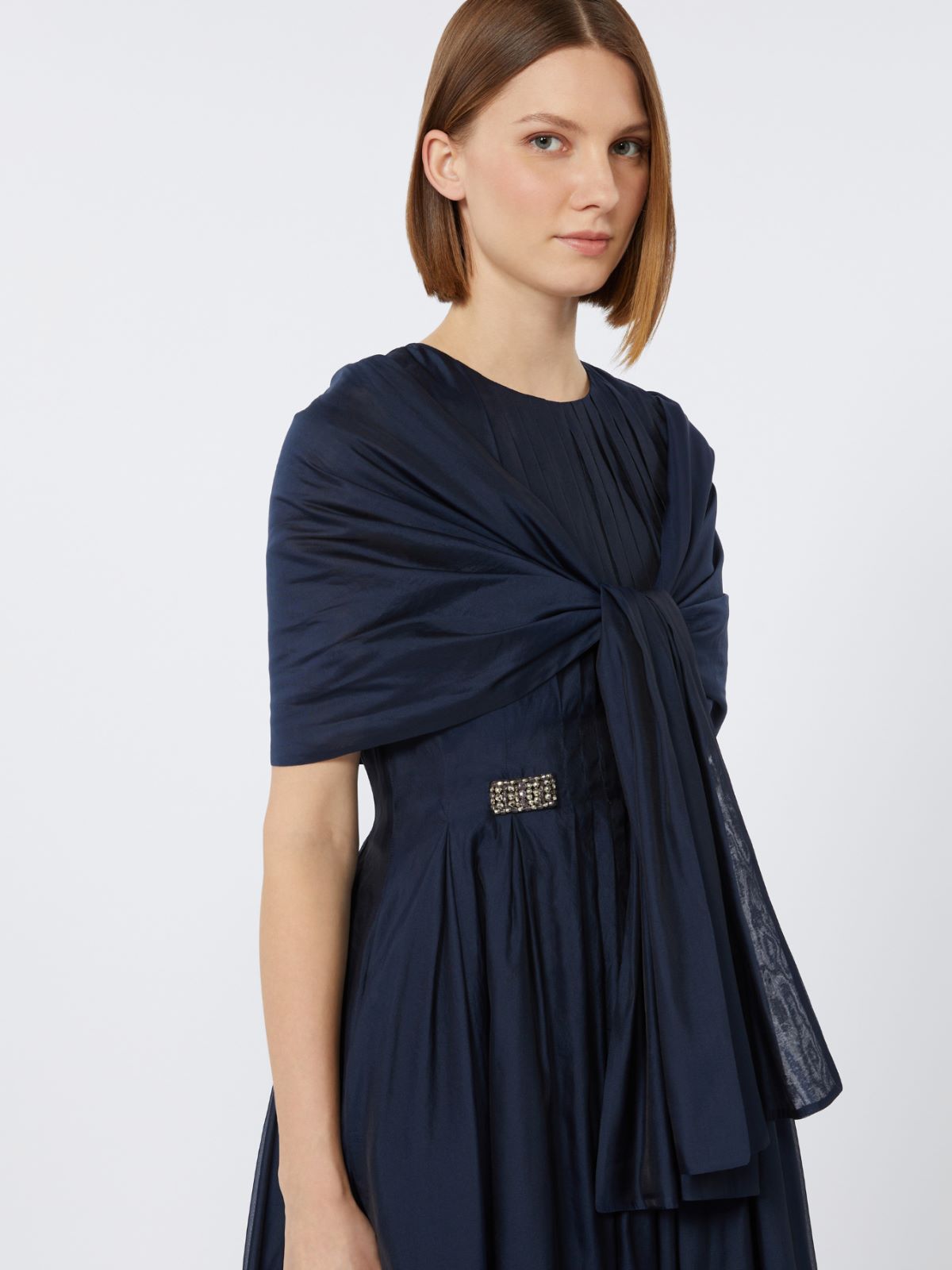 Silk blend stole - ULTRAMARINE - Max Mara - 9