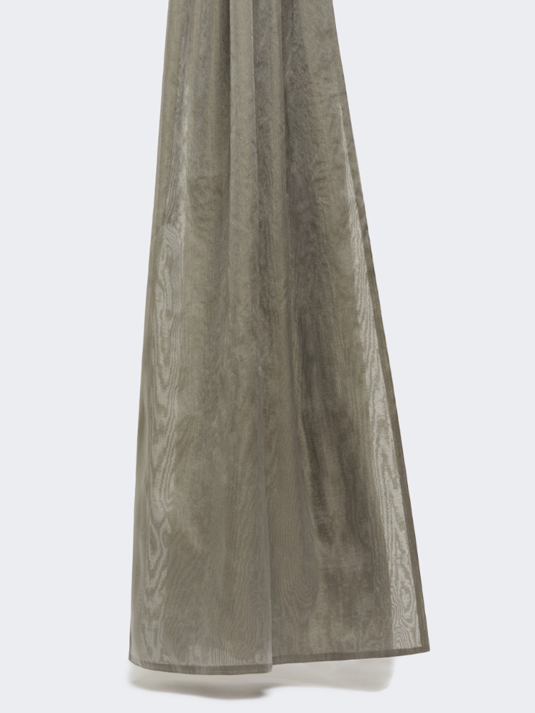 Silk blend stole - DARK GREY - Max Mara