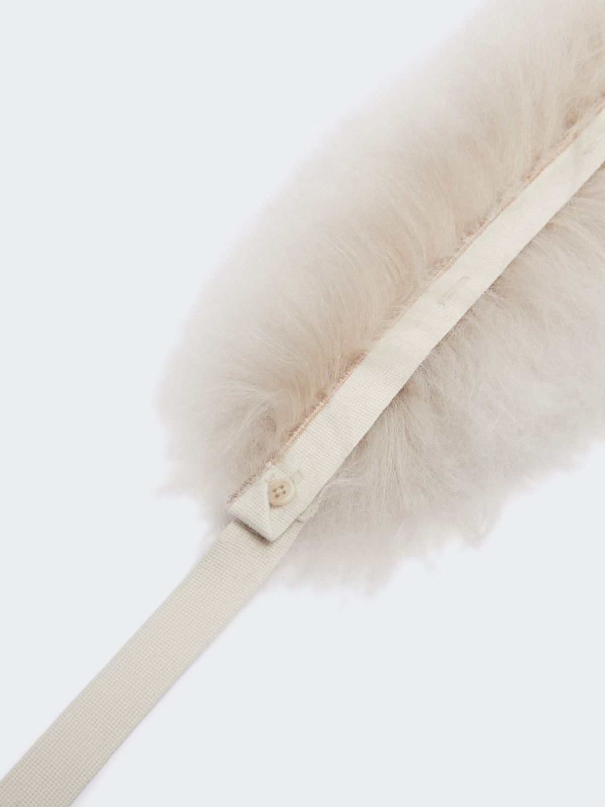 Sheepskin hood trim - IVORY - Max Mara - 2