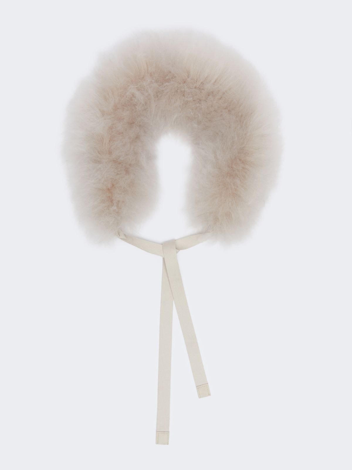 Sheepskin hood trim - IVORY - Max Mara