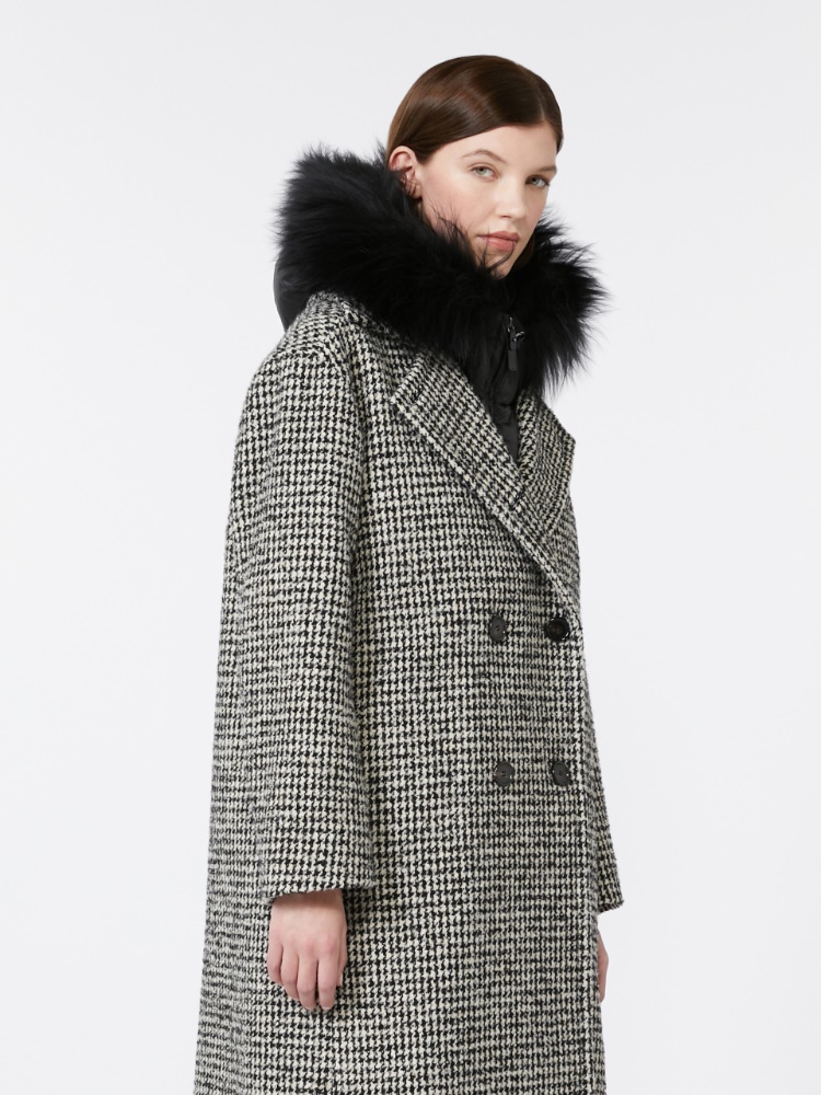 Sheepskin hood trim - BLACK - Max Mara
