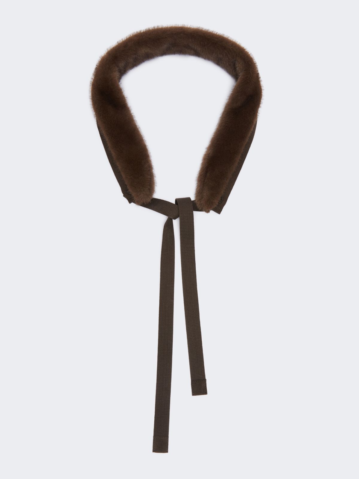 Faux fur hood trim - BROWN - Max Mara