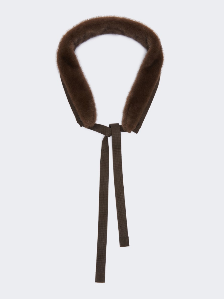Faux fur hood trim - BROWN - Max Mara