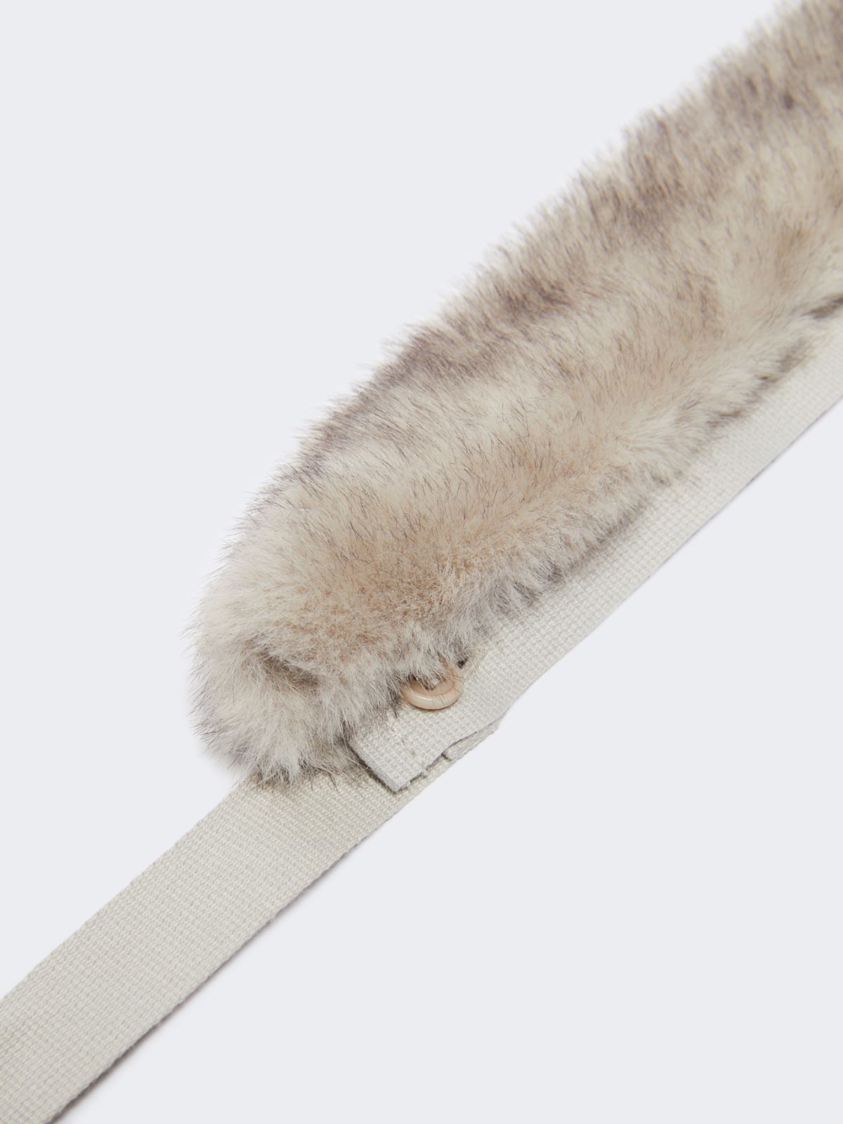 Faux fur hood trim - PEARL GREY - Max Mara - 2