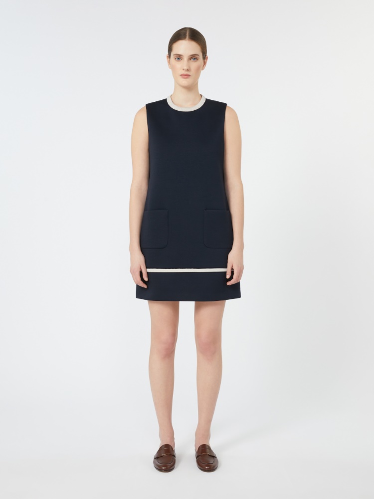 新作*S MAXMARA*Lago ミニドレス ワンピース ネイビー 新作*S MAXMARA*Lago ミニドレス ワンピース ネイビー (S Max