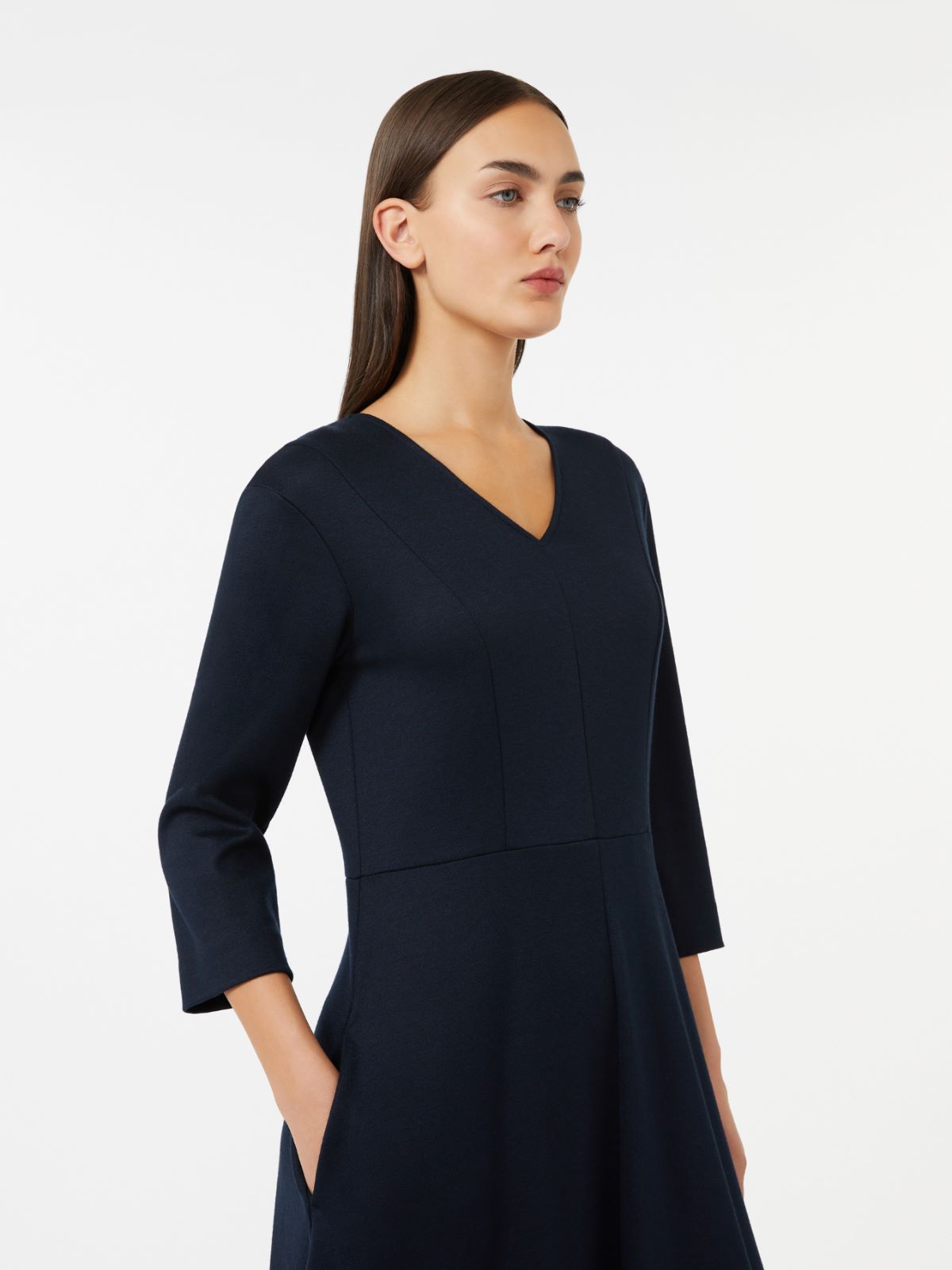 Dżersejowa sukienka z piki - ULTRAMARYNA - Max Mara - 4