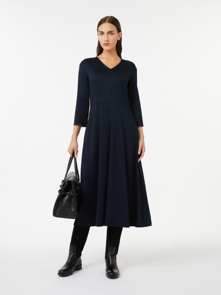Piqué jersey dress - ULTRAMARINE - Max Mara