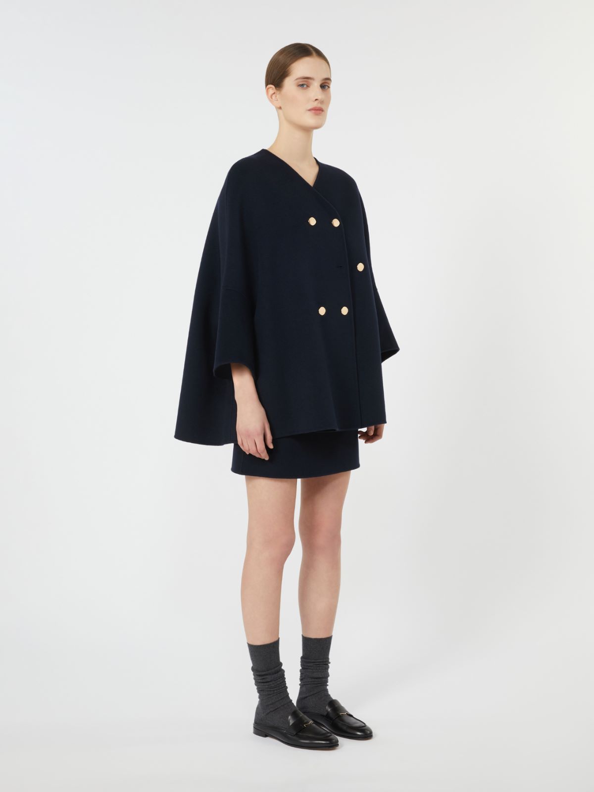 에밀리 버진울 케이프 - MIDNIGHTBLUE - Max Mara