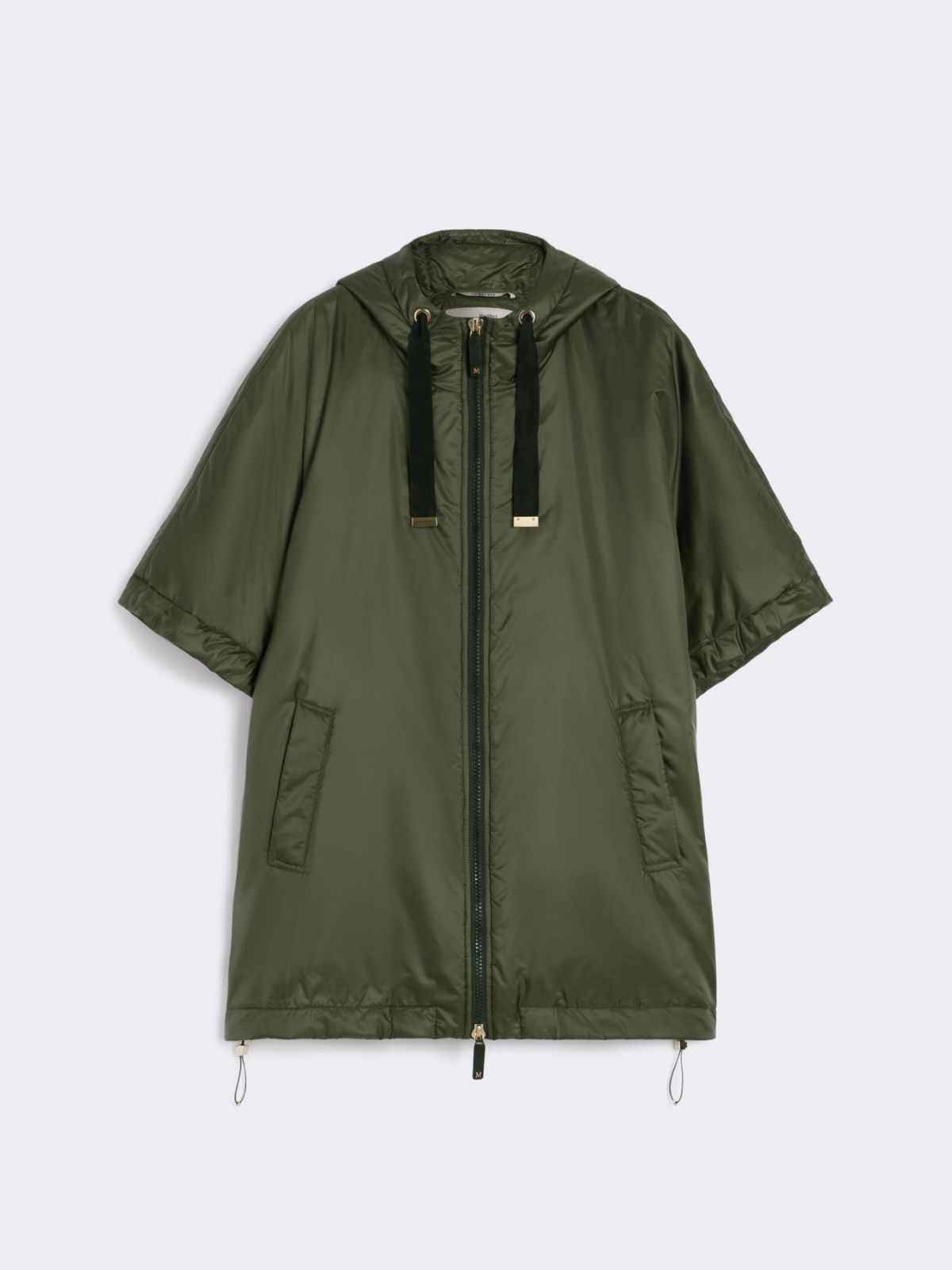 Padded cape with water-repellent hood - KAKI - Max Mara - 8