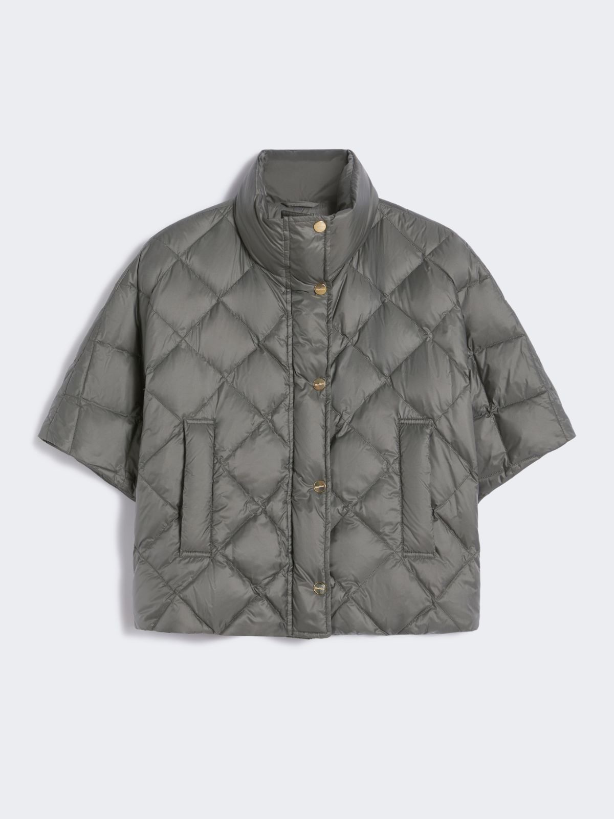 Padded cape in water-repellent fabric - GREEN - Max Mara - 10