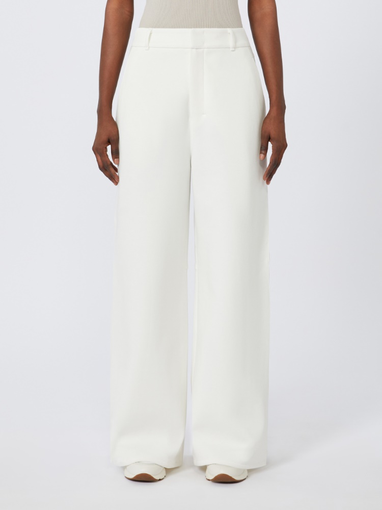 Jersey trousers, white | 