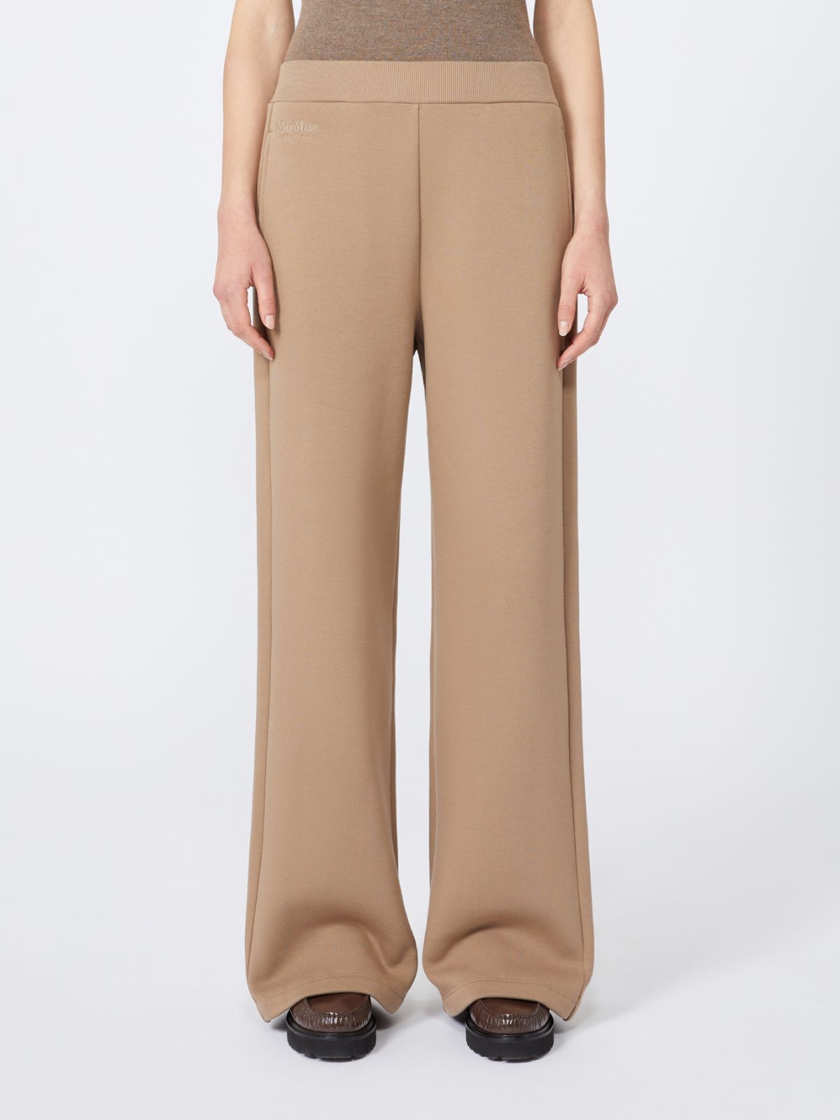 Cotton jersey trousers - BISCUIT - Max Mara - 2