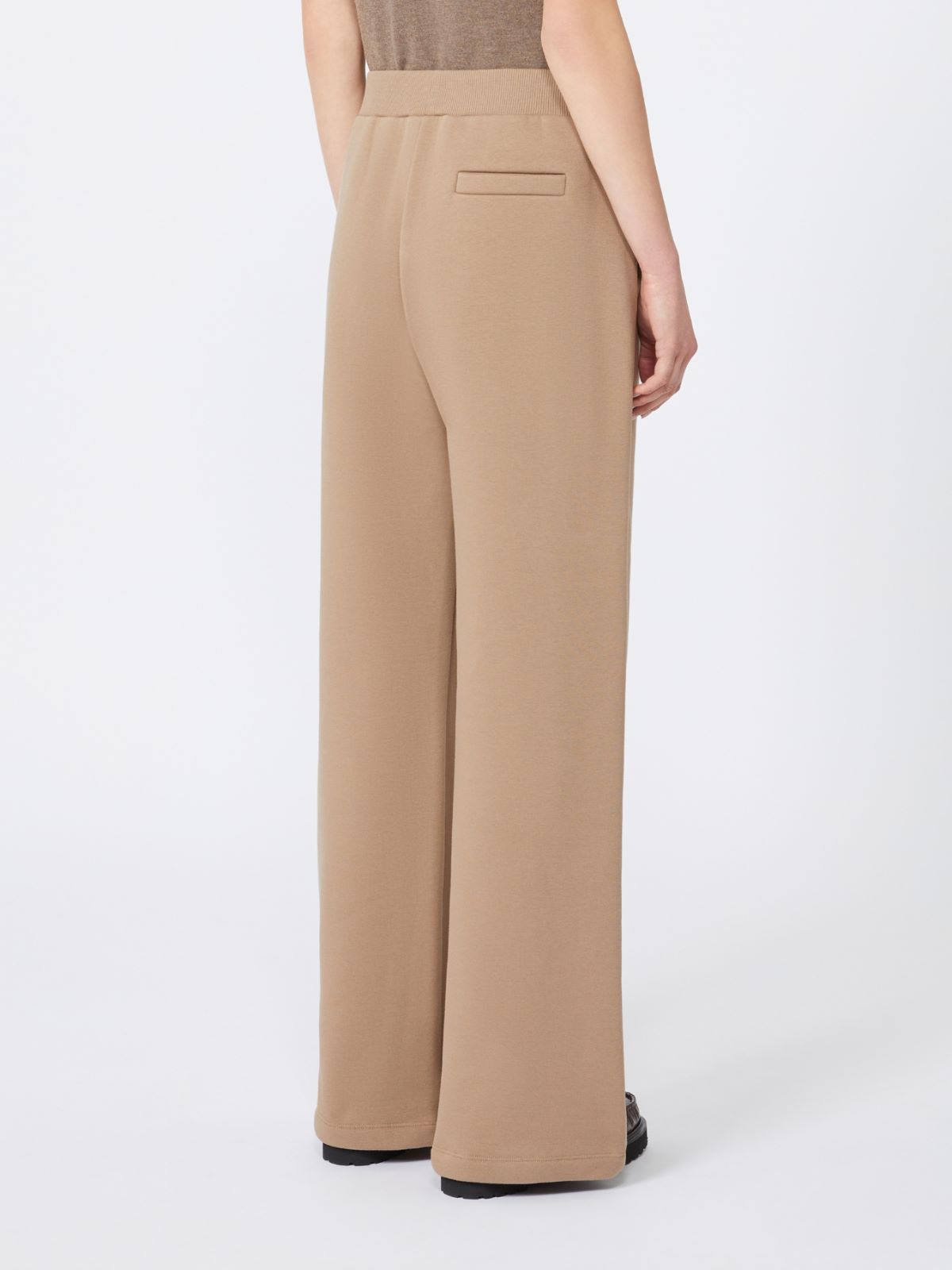 Cotton jersey trousers - BISCUIT - Max Mara - 3