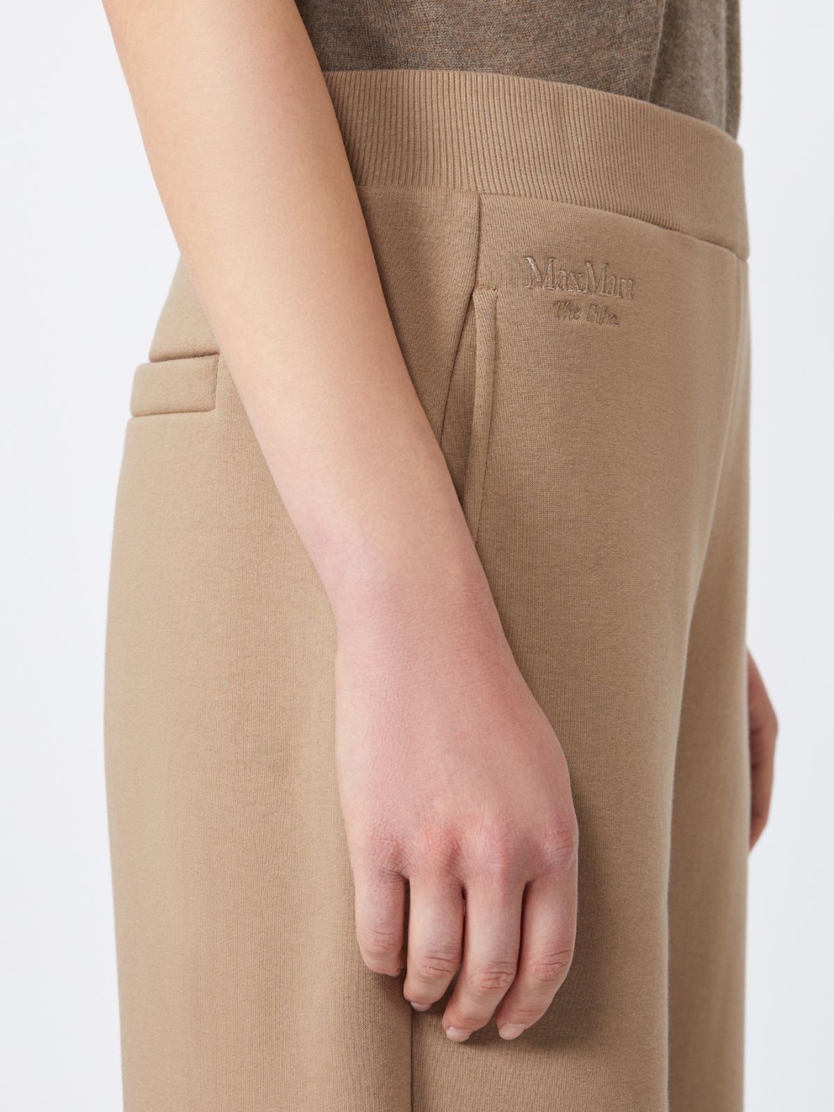 Cotton jersey trousers - BISCUIT - Max Mara - 4