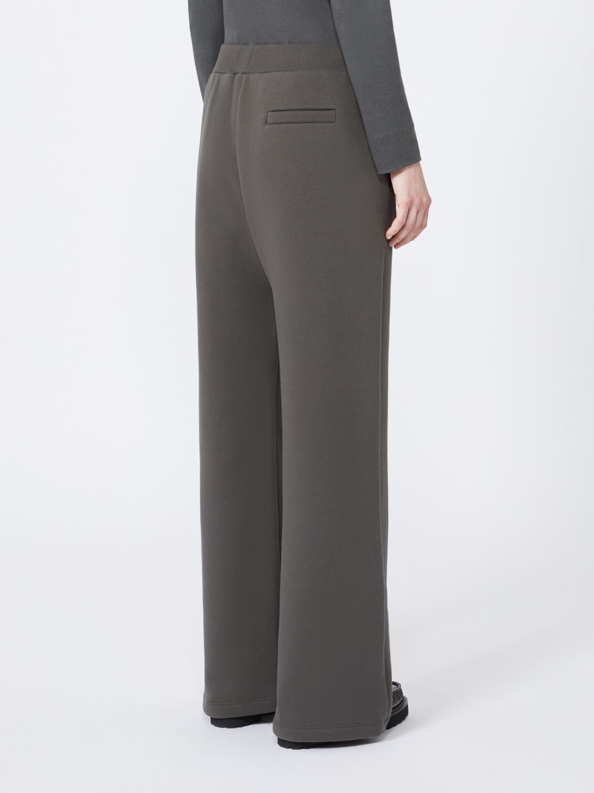 Cotton jersey trousers - GREEN - Max Mara - 3