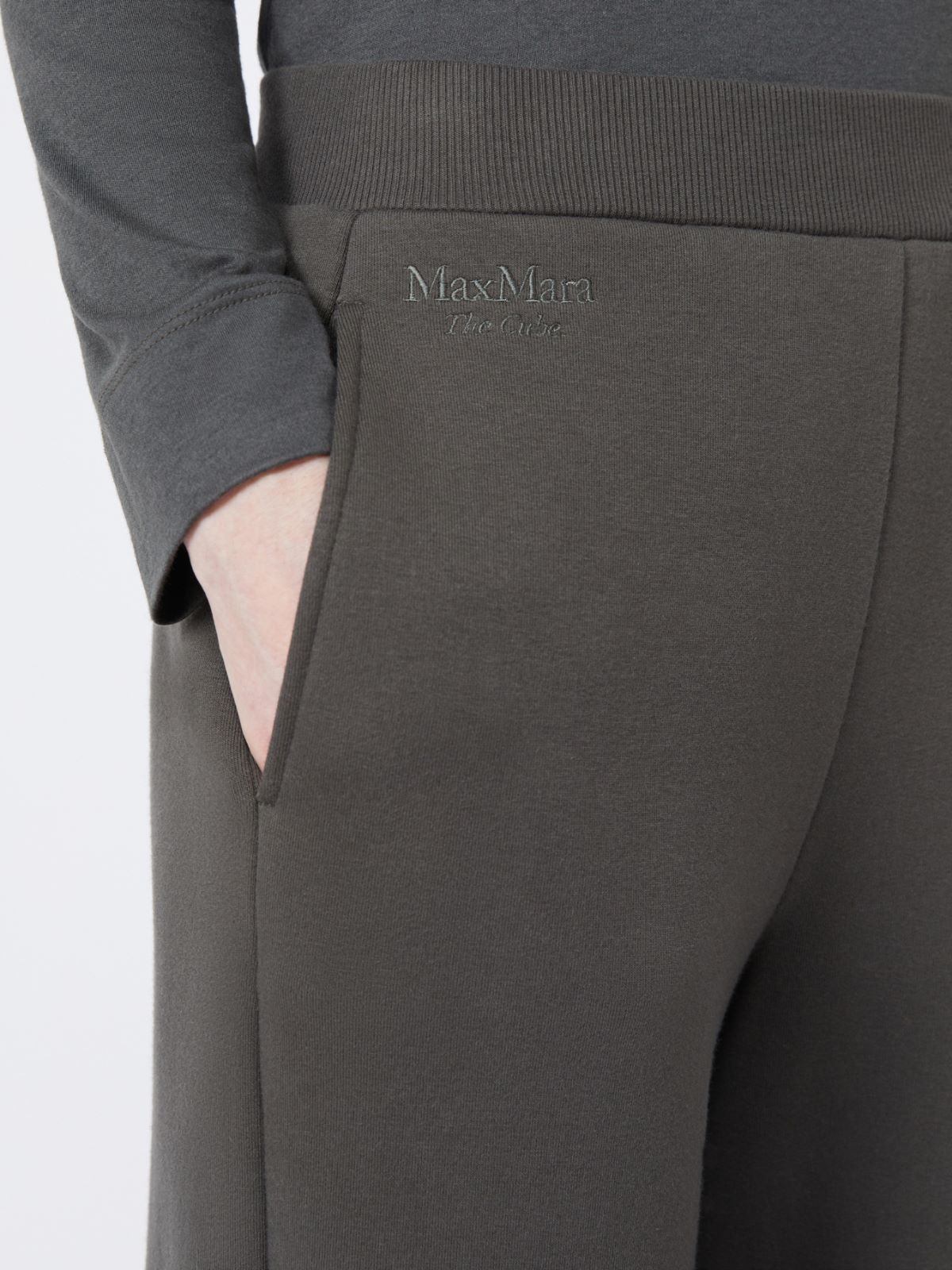 Cotton jersey trousers - GREEN - Max Mara - 4