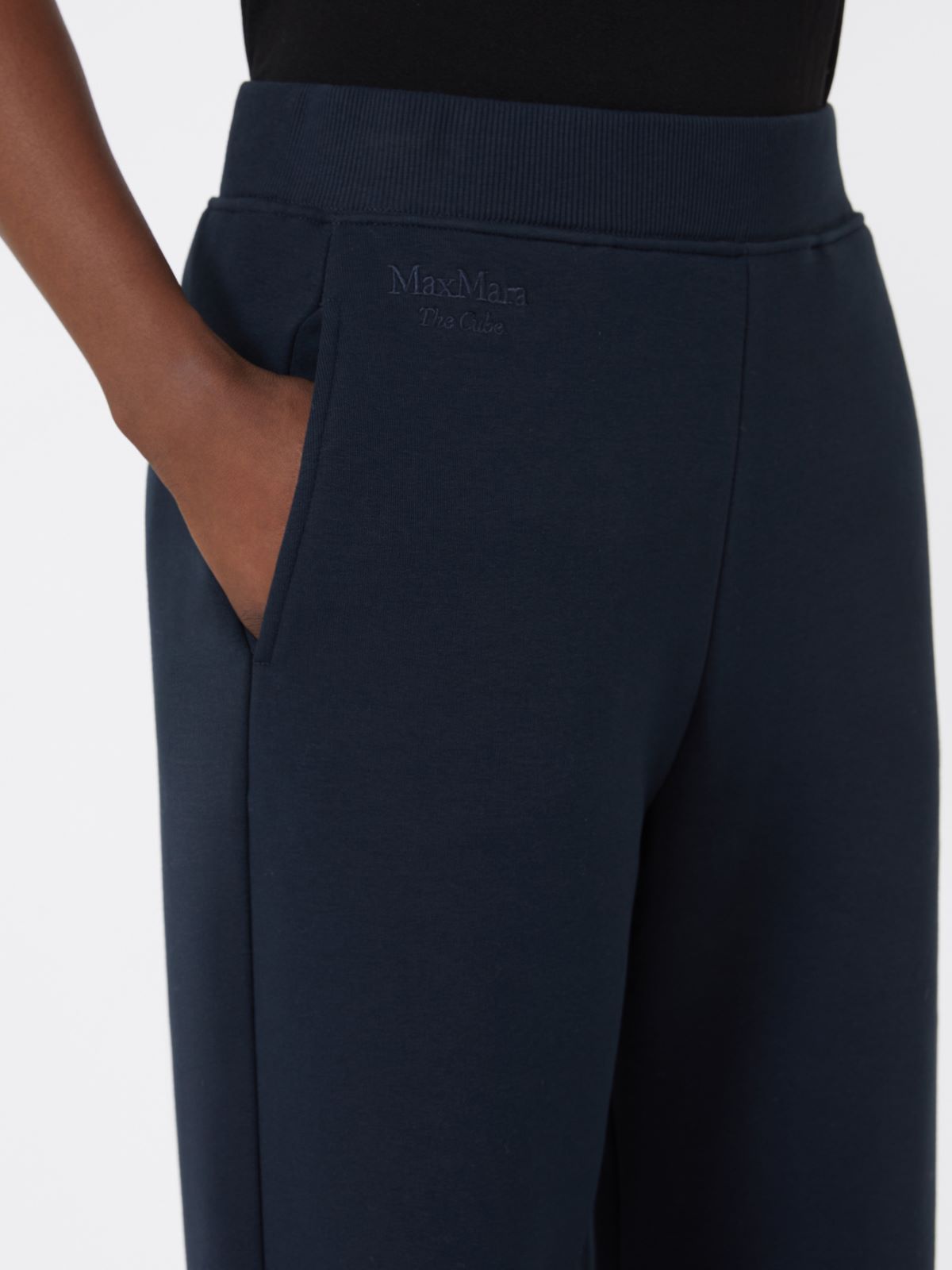 Cotton jersey trousers - ULTRAMARINE - Max Mara - 4