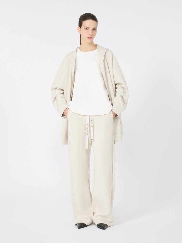 Jersey drawstring trousers - IVORY - Max Mara
