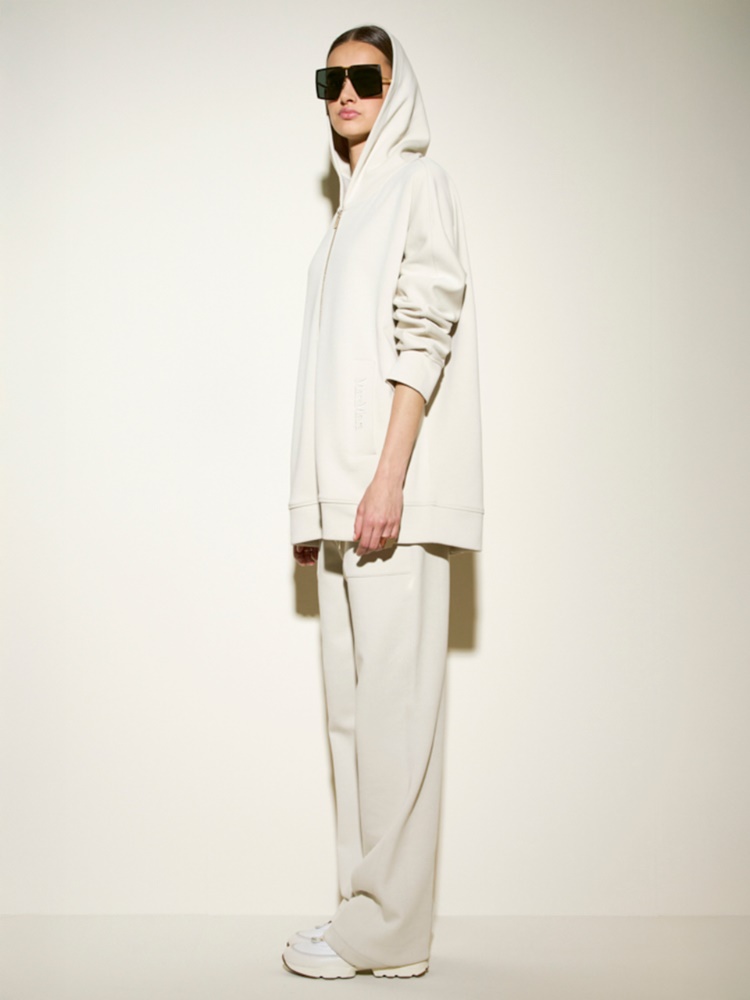 Cotton jersey sweatshirt + IVORY - Max Mara
