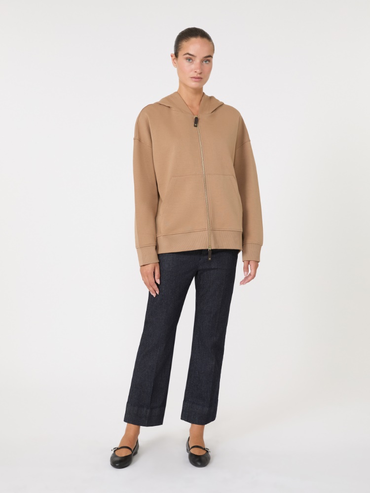 [シエナ] コットン ジャージー フーディー - CAMEL - Max Mara
